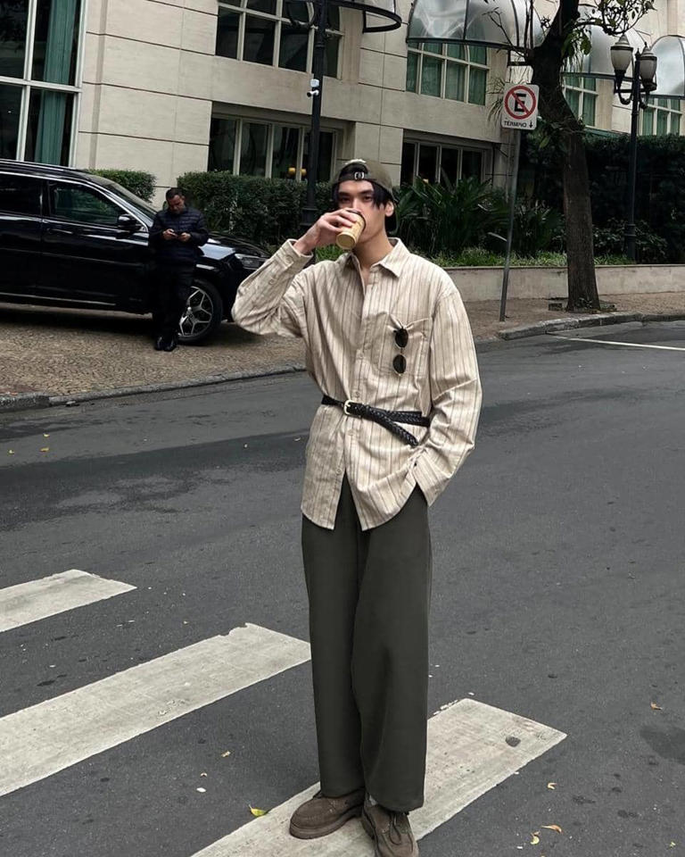 Outfit Kasual Earth Tone Ala Dunk Natachai: Gaya Santai & Trendy